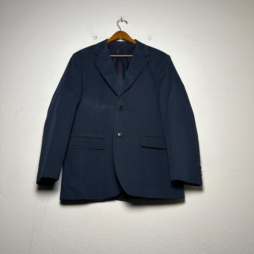 United Colors Of Benetton Black Prep Blazer Coat Jacket Men 52 Formal Italy Made